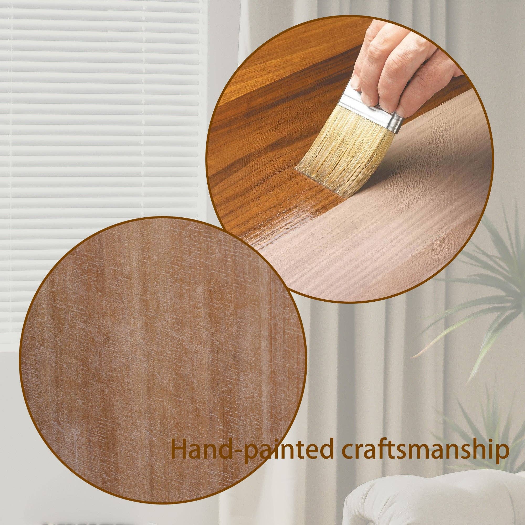 39F Inc. - Vente Console - Console en herbe de mer naturelle de 69" L (dessus tissé à la main)10