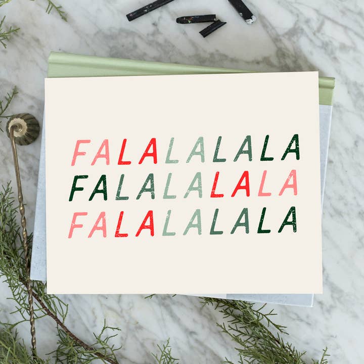FALALALA | Art Print for wholesale by Lindsay Letters