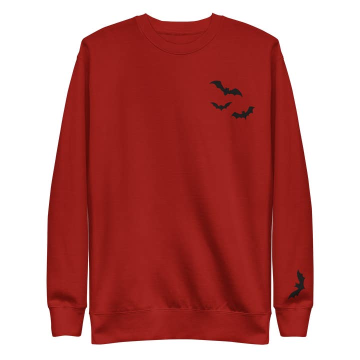 "Frickin' Bats" Broderad Sweatshirt för wholesale av Goth Cloth Co.