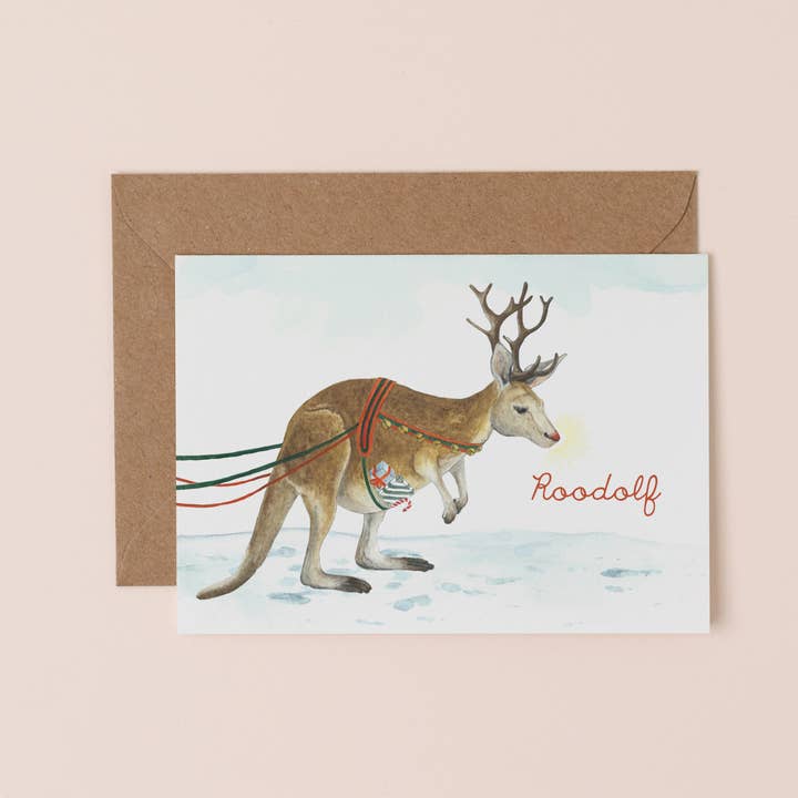 Roodolf Christmas Card - Single for wholesale by Mister Peebles