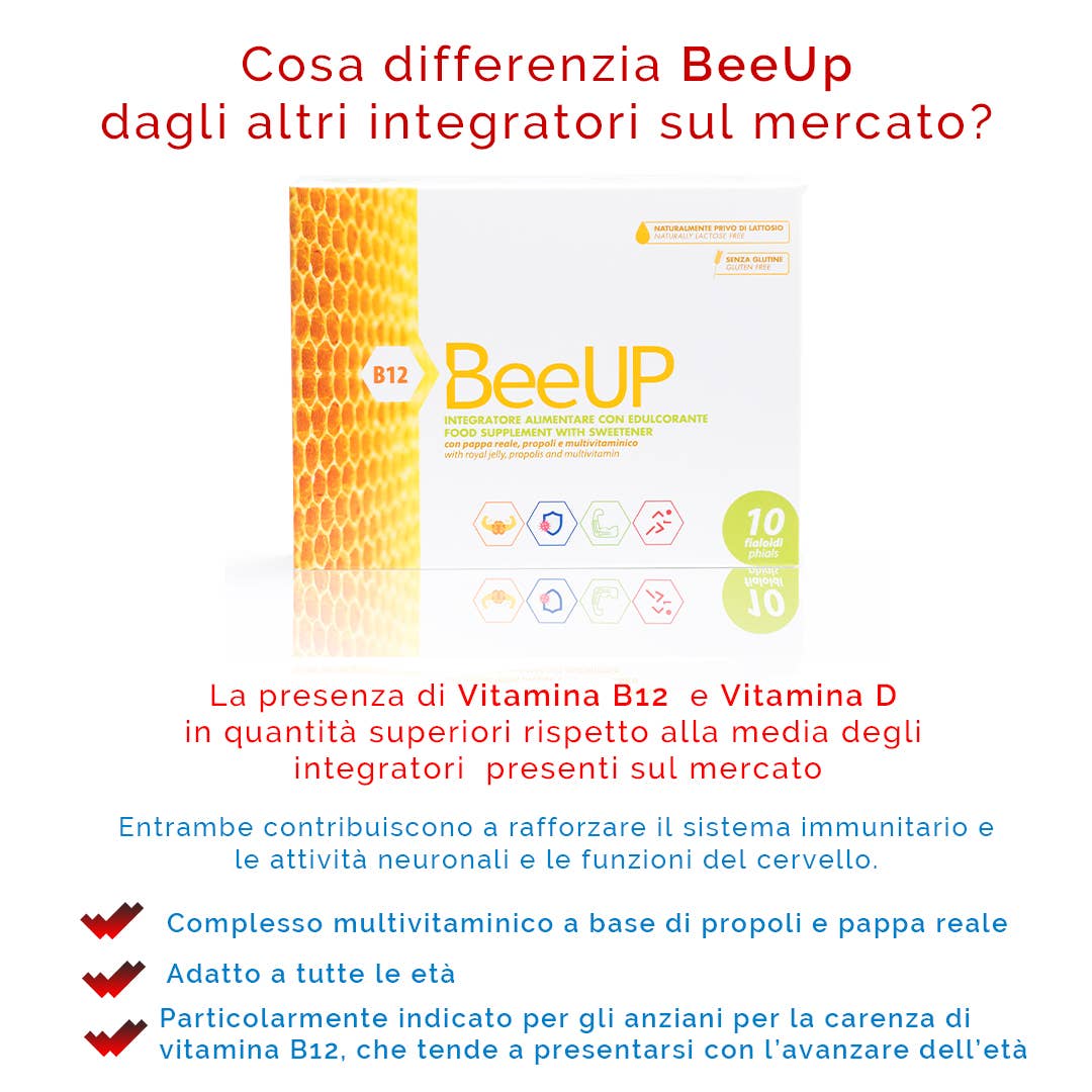 Tocas - Wholesale Oral Supplement/Vitamin - BeeUp 10 vials: Multivitamin Royal Jelly and Propolis2