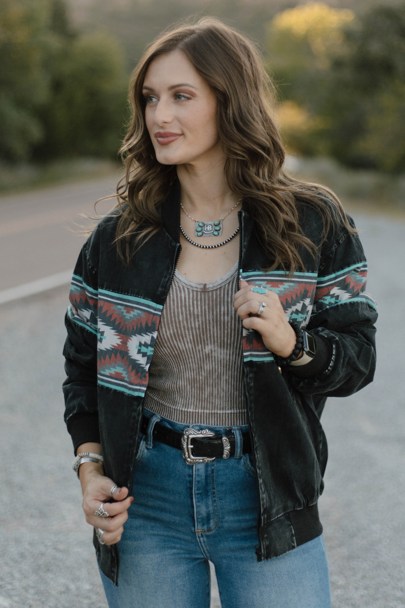 Sterling Kreek - Wholesale Bomber Jacket - Women's - Ninety's Vibes Bomber Jacket2