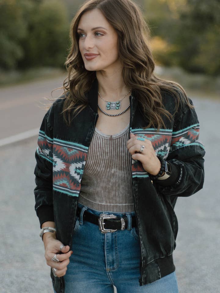 Sterling Kreek - Wholesale Bomber Jacket - Women's - Ninety's Vibes Bomber Jacket2