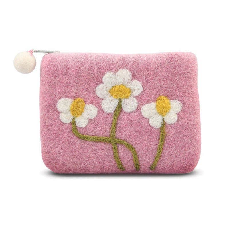 BNB Crafts Inc. - Wholesale Coin Purse - Women's - Needle Daisy Flowers Coin Purse3