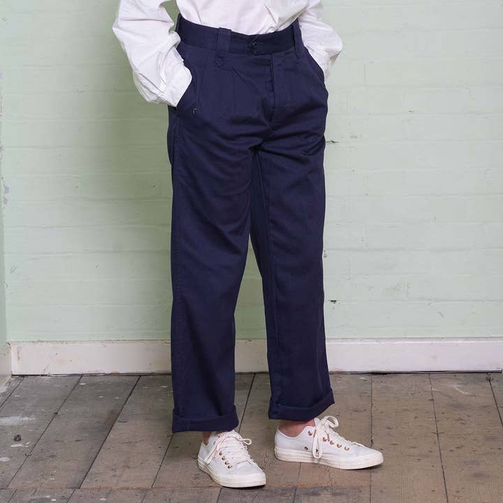 Yarmouth Oilskins - Wholesale Pants – Men's - The Work Trousers - Navy1