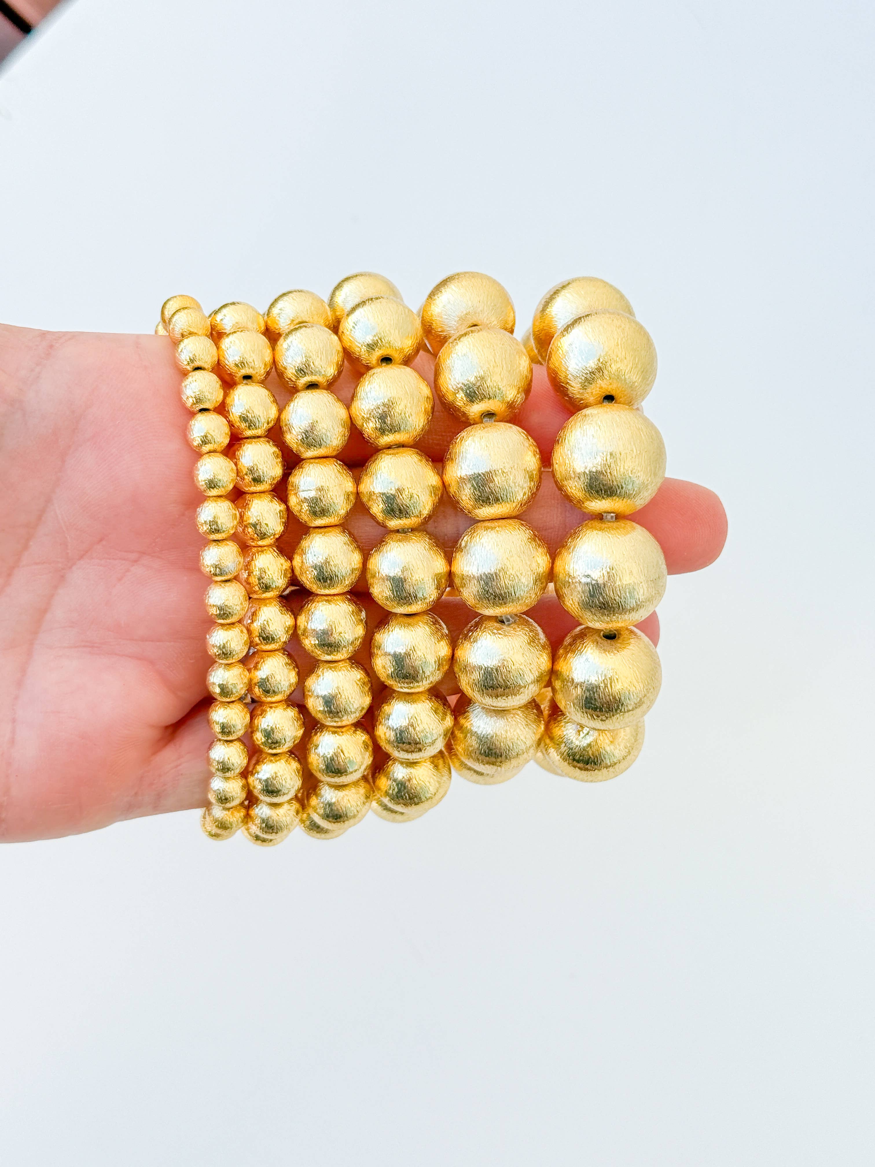 Gaby & Grace – Pulseira de missangas por atacado – Pulseira Candace Ouro | 14mm3