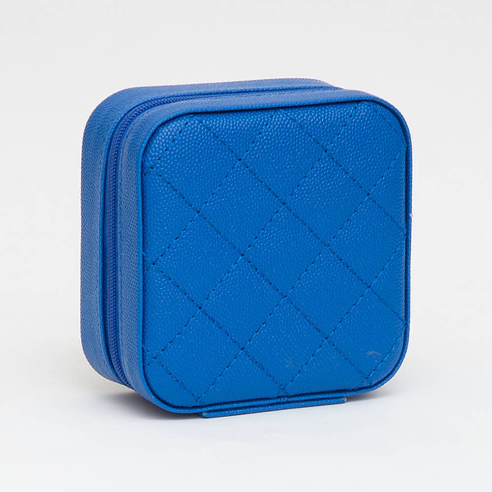 Sensibling Corp. - Wholesale Jewelry Box/Organizer - Faux Caviar Leather Portable Square Jewelry Box
4