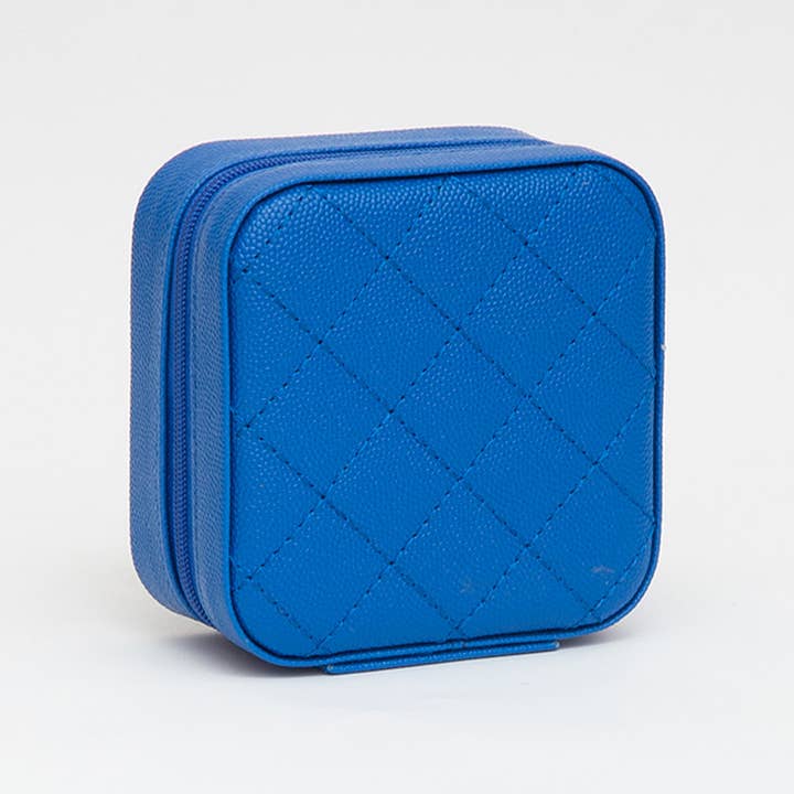 Sensibling Corp. - Wholesale Jewelry Box/Organizer - Faux Caviar Leather Portable Square Jewelry Box
4