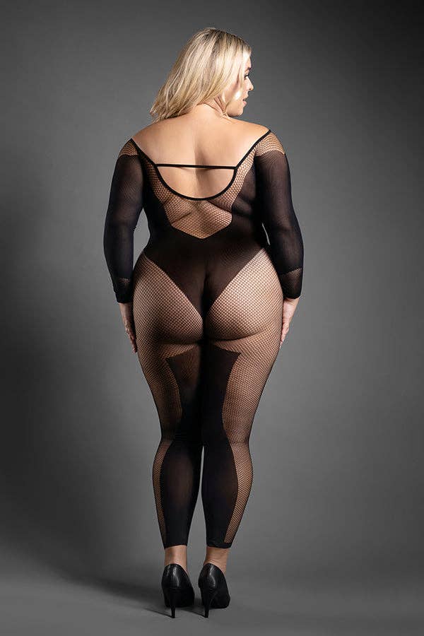 Black Premonition Crotchless Bodystocking for wholesale on Faire4