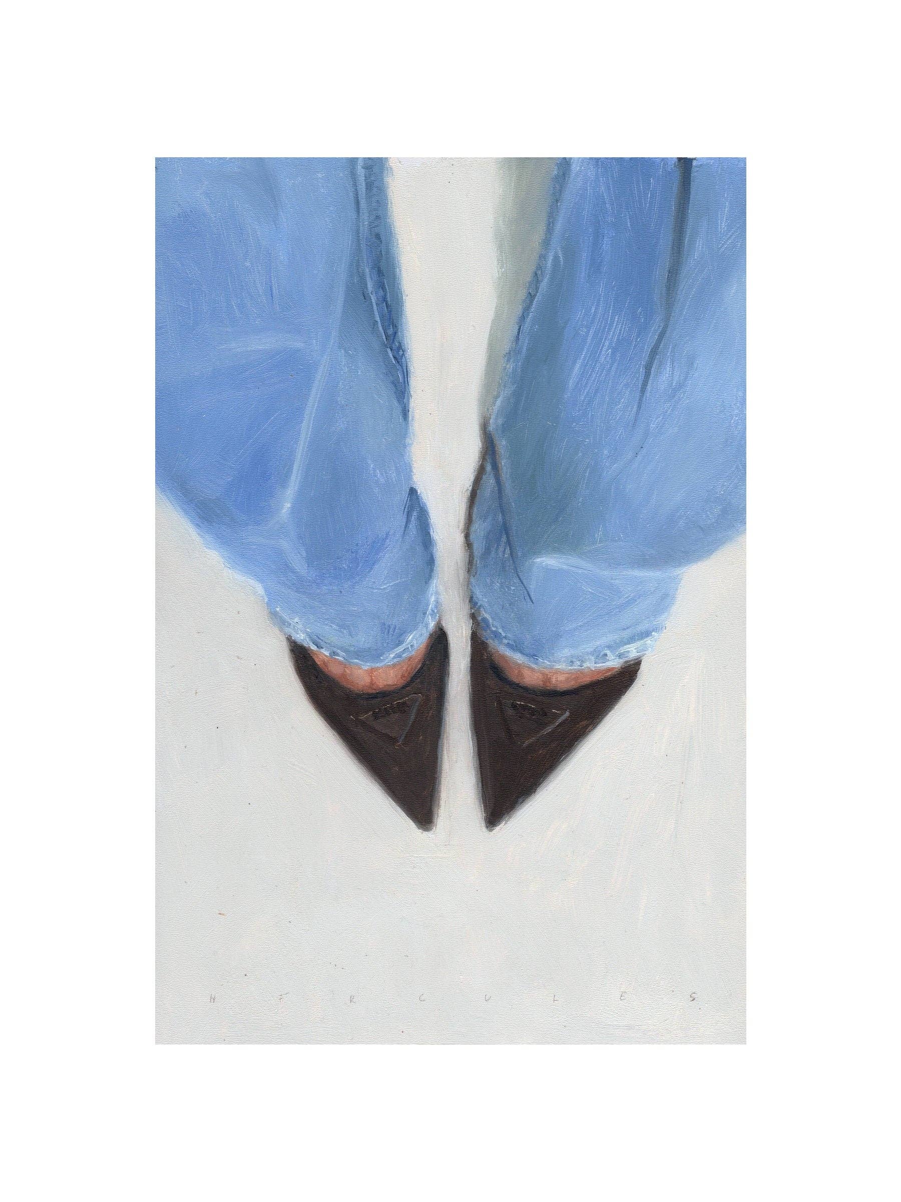 ArtByHercules.com - Venta al por mayor Ilustración - Denim Azul y Tacones