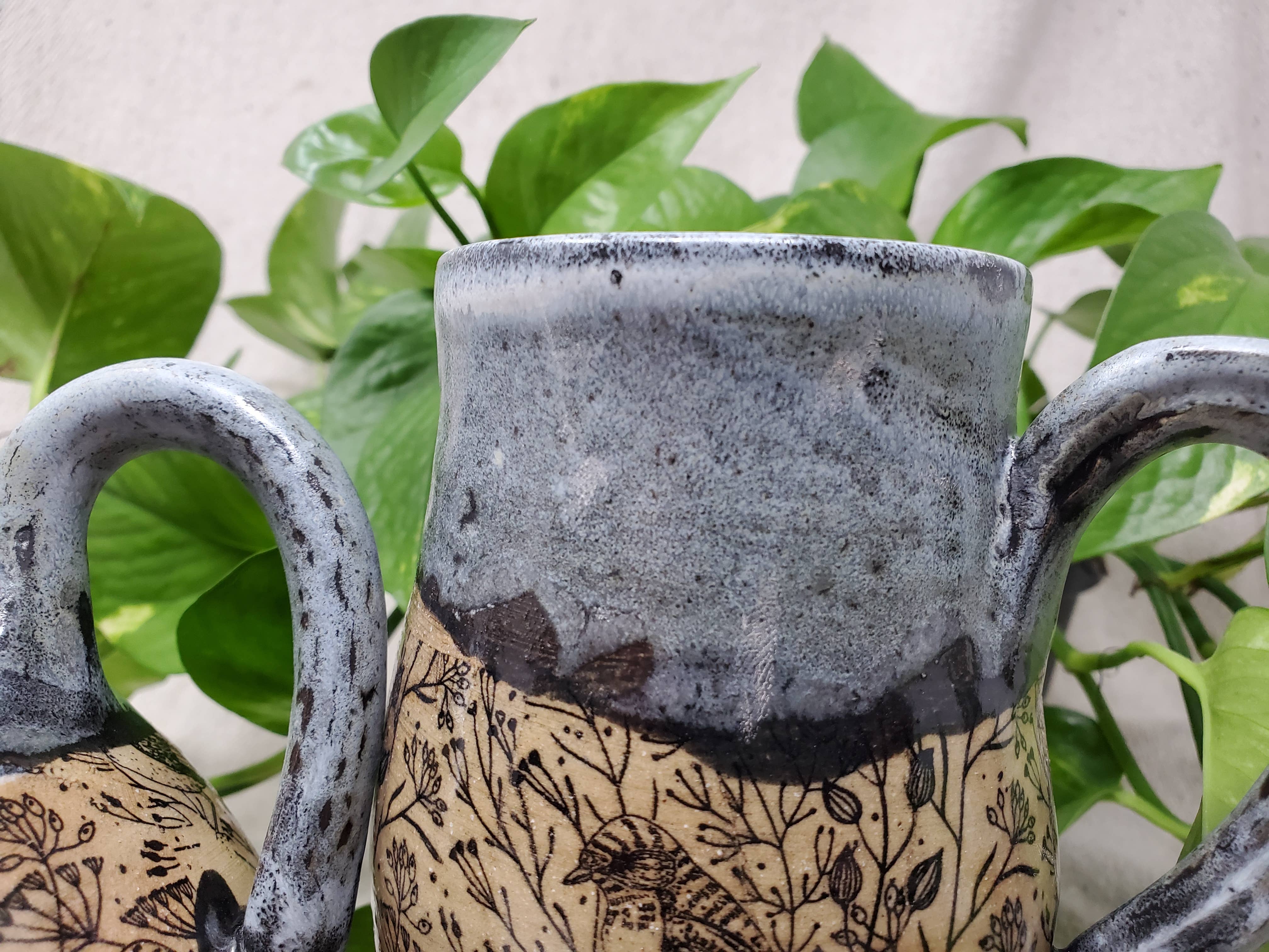 Turtle Hollow Pottery - Vente Tasse à café - Mug Birds & Branches1