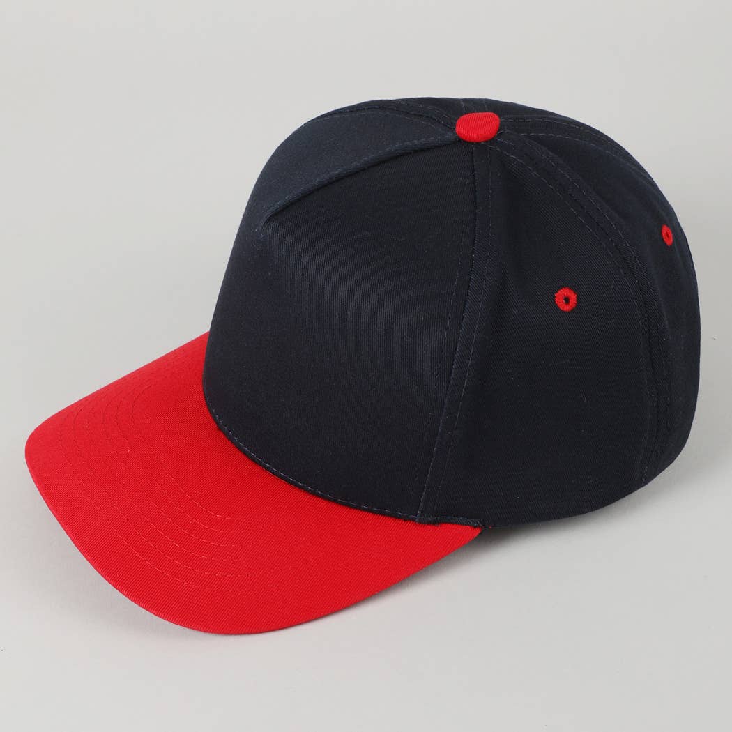 Fashion City - Wholesale Baseball Cap - Unisex - Plain Two-Tone Canvas Cotton Trucker Hat57