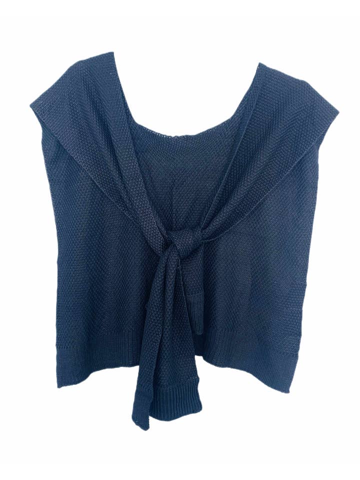 JC Sunny Fashion - Wholesale Swim Cover Up - Women's - JC063320 Solid Color Tie Front Should Cover-Up1