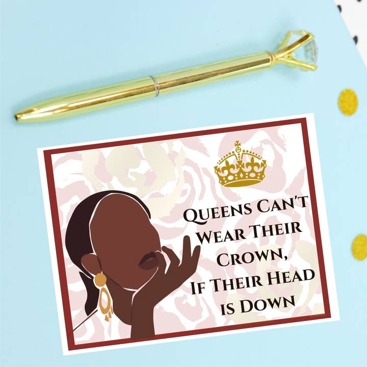 10 Card Set - Queens & Their Crowns Encouragement Cards for wholesale by Infectious Design Co.