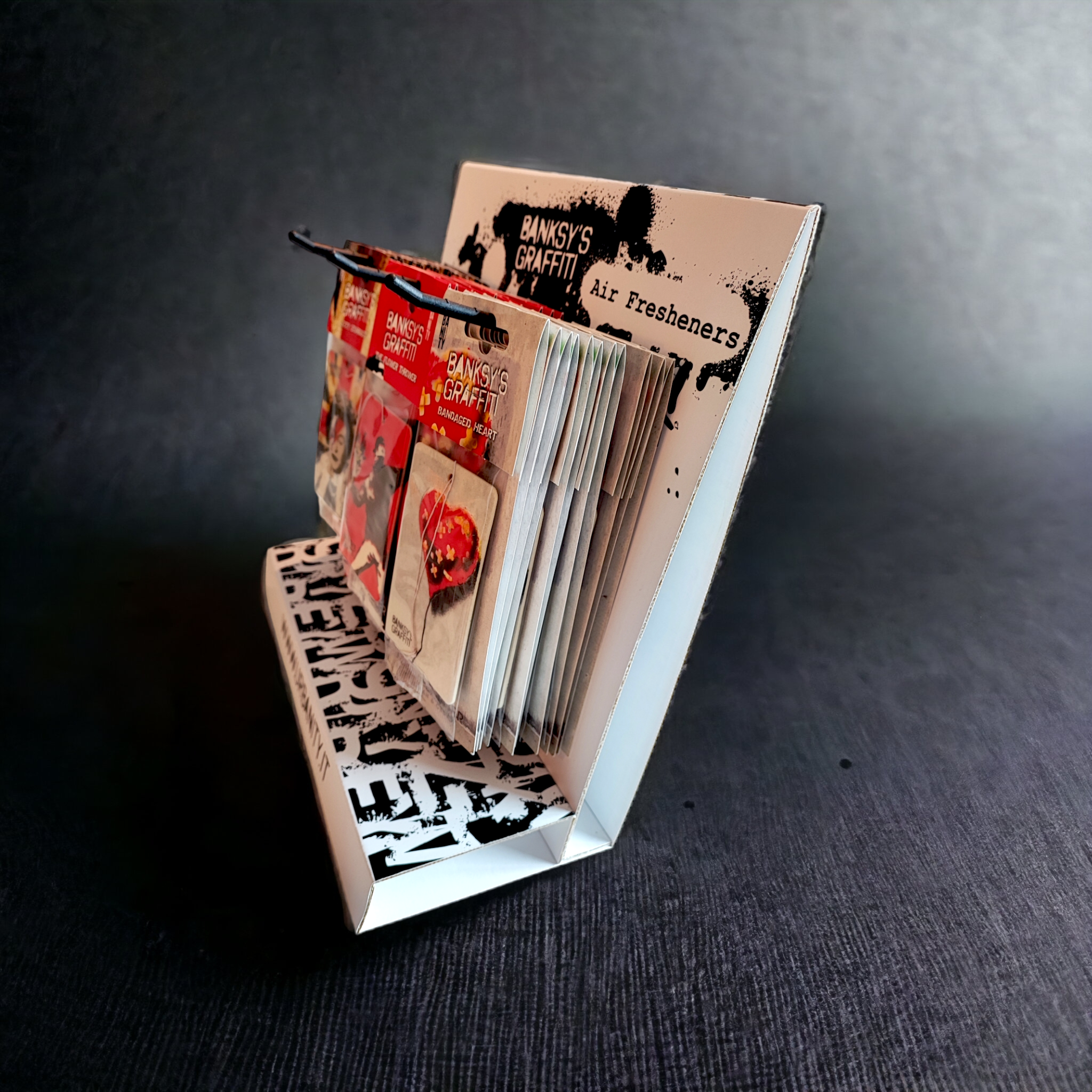 URBAN.ITY SRL - Wholesale Retailer Display - Beauty & Wellness - Banksy Car Perfumes Countertop Display - Version A1