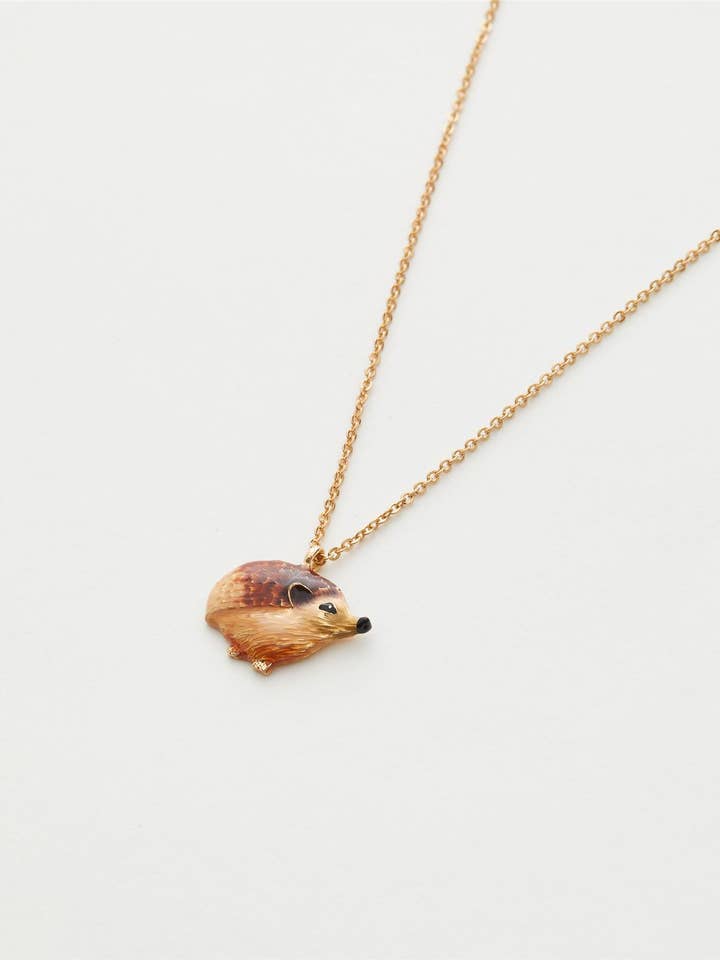 Enamel Hedgehog Short Necklace for wholesale by Fable England