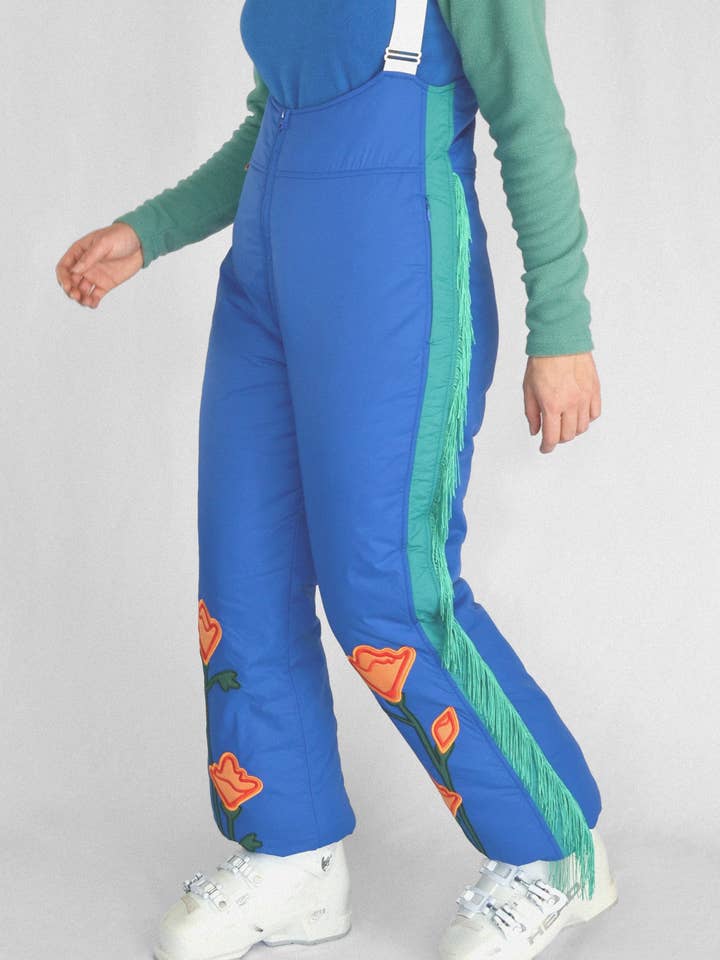 Hoohah - Wholesale Pants - Women's - Western Bibs in Beryl Blue1