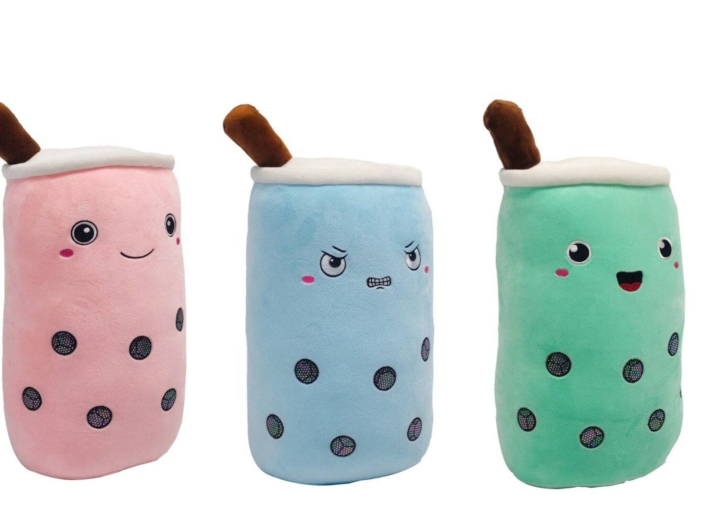 Queen Esther's Essentials - Wholesale Throw/Decorative Pillow - Milk Shake Bubble Tea Squishy, Plushies Pillow 14 Inches3