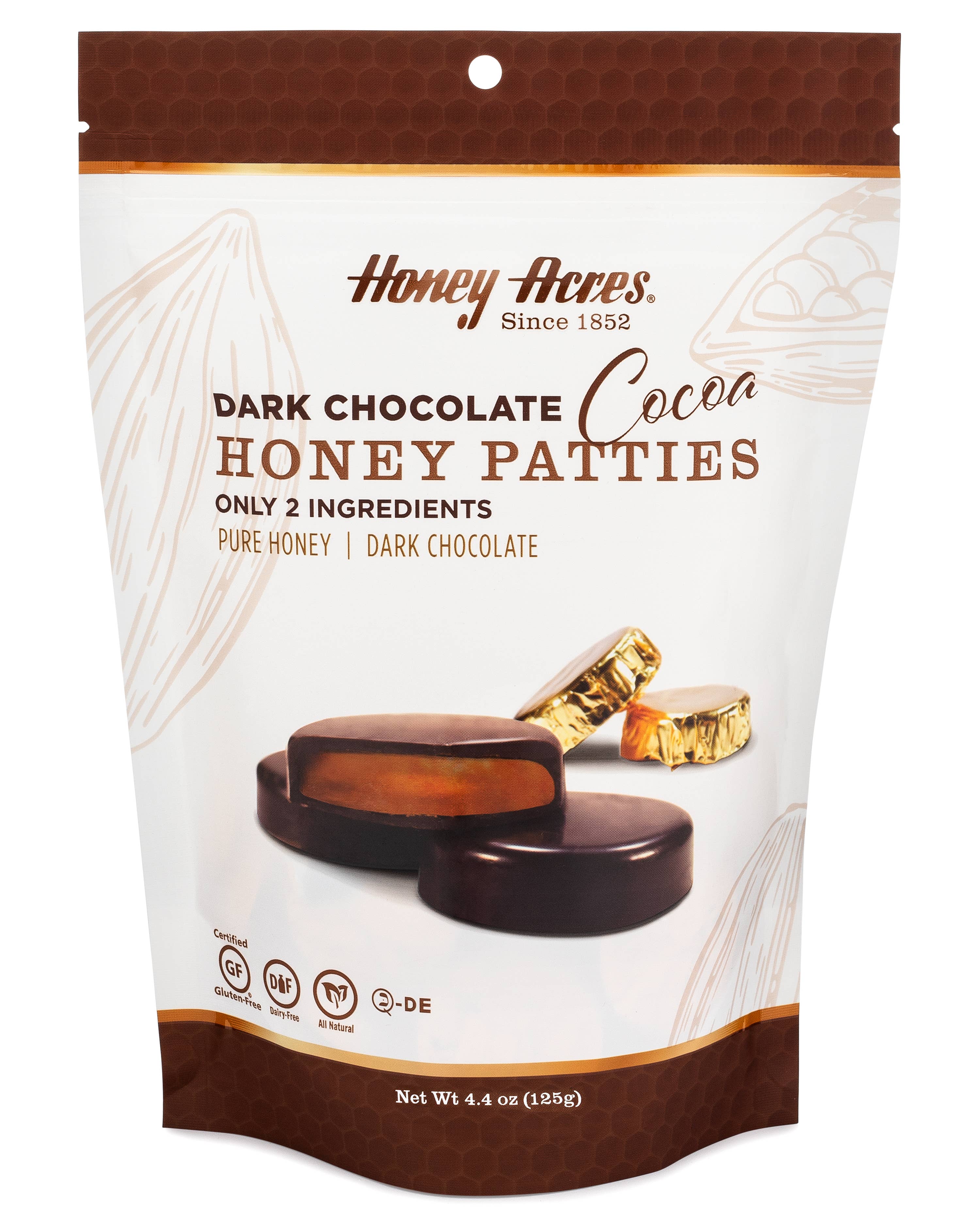 Honey Acres Inc. - Wholesale Chocolate Covered Sweets - Dark Chocolate Cocoa Honey Patties6