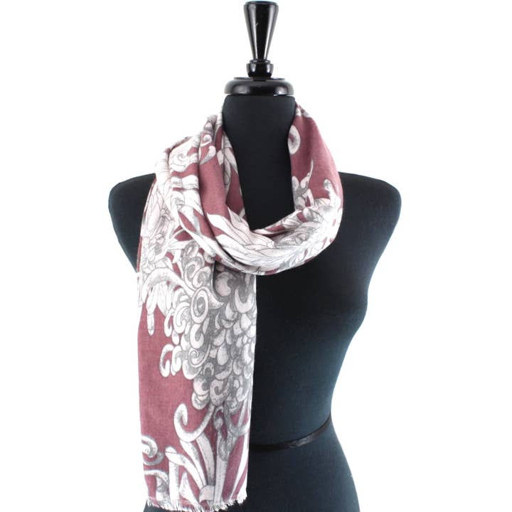 Pretty Persuasions - Wholesale Scarf - Women's - S25241 Cashmere-Like Printed Scarf5
