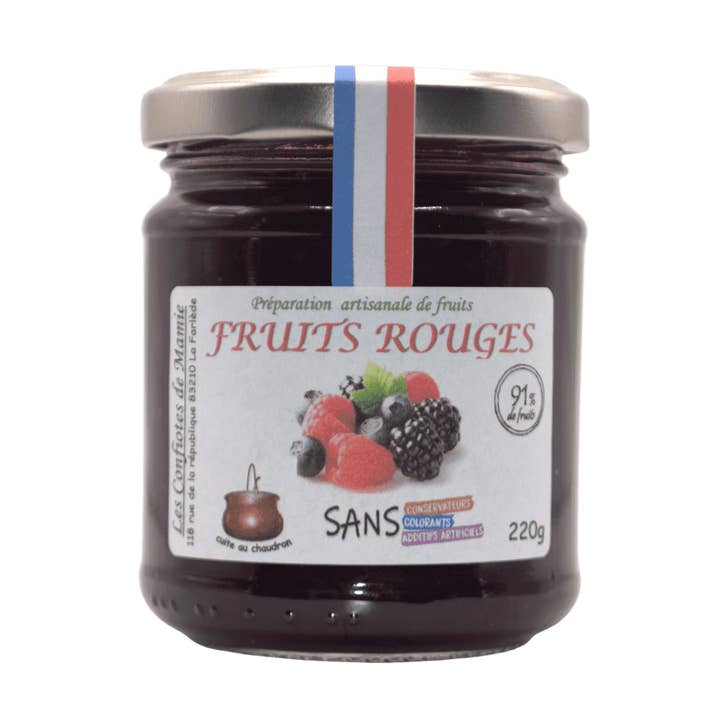 Red Fruit Jam for wholesale by Les confiotes de mamie