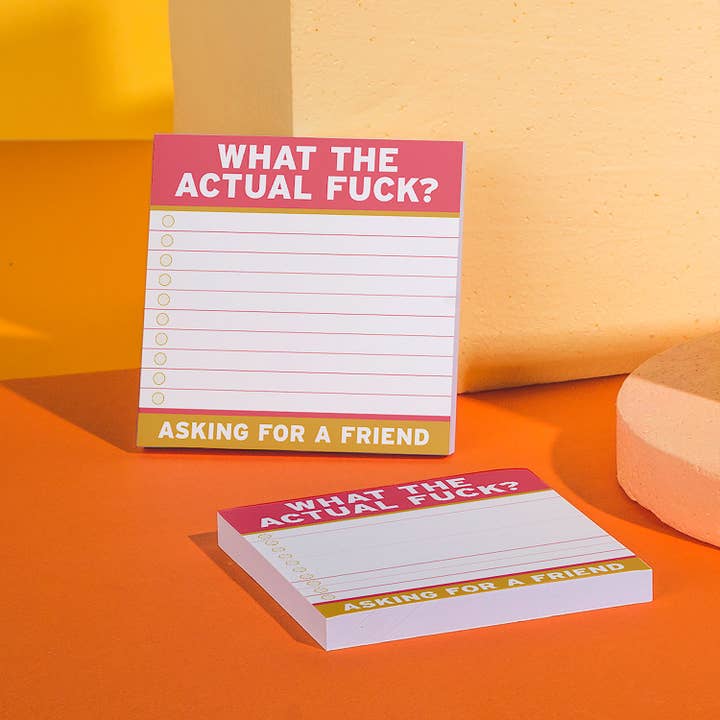 Knock Knock - Wholesale Sticky Notes - Actual Fuck Large Sticky Notes (4 x 4-inches)