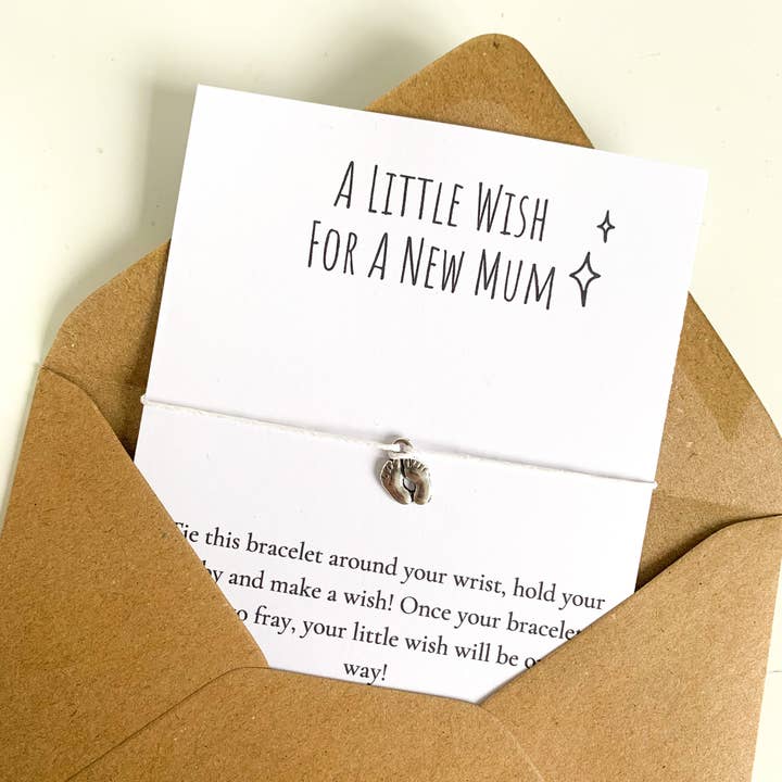 Moonieshandmade - Wholesale Charm/dangle bracelet - New Mum Wish Bracelet, Baby Shower Gifts, Mum To Be Bracelet6