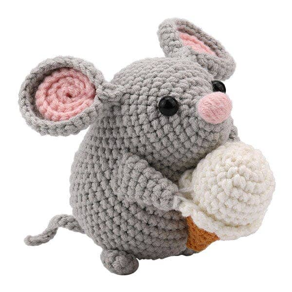 Showcase - Wholesale DIY Craft Kit - The LOOP Brigade: DIY Mini Crochet Plush Toy Complete Kit For Beginners - Mandy the Mouse1