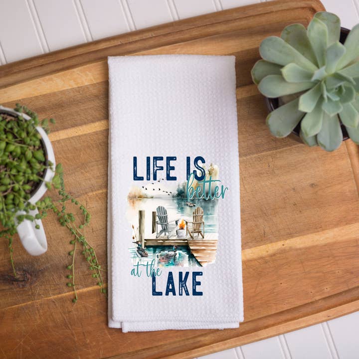 The Navy Knot - Wholesale Tea Towel - Lake Life Kitchen Towel