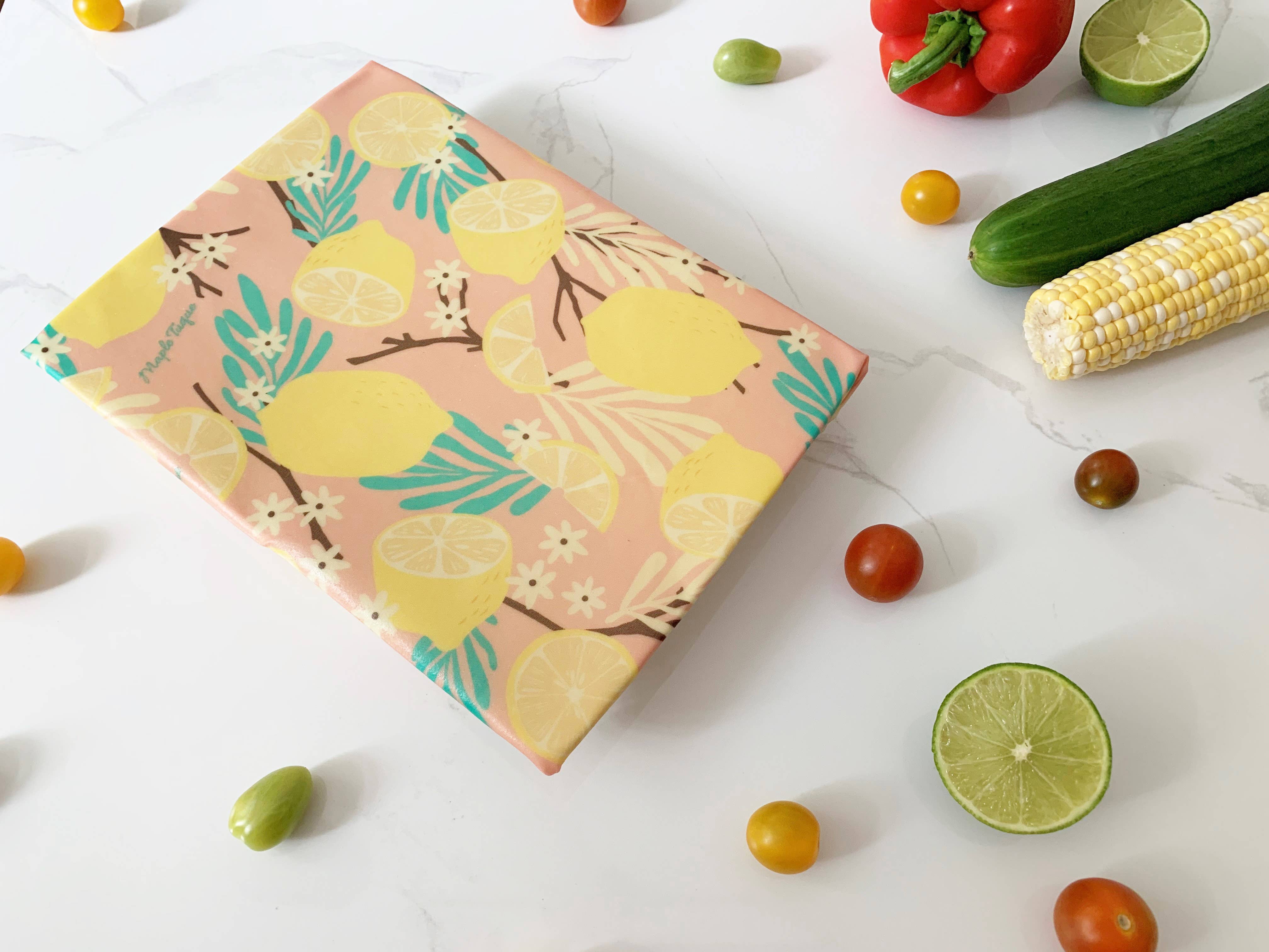 Maple Tuque - Vente Sachet de conservation/film alimentaire - Set de 2 Wraps en cire d'abeille - Motif : Assorti11