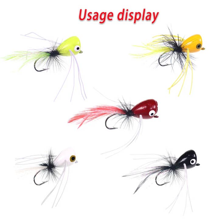 CANADA JME HEALTH NUTRITION CORP. - Venta al por mayor Accesorios de deporte - Vampfly Cabeza de Espuma Dura Anzuelo de Pesca Moscas de Pesca con Mosca Bichos Flotantes Cebo de Pesca de Trucha Materiales para Atar Moscas Equipo de Pesca8