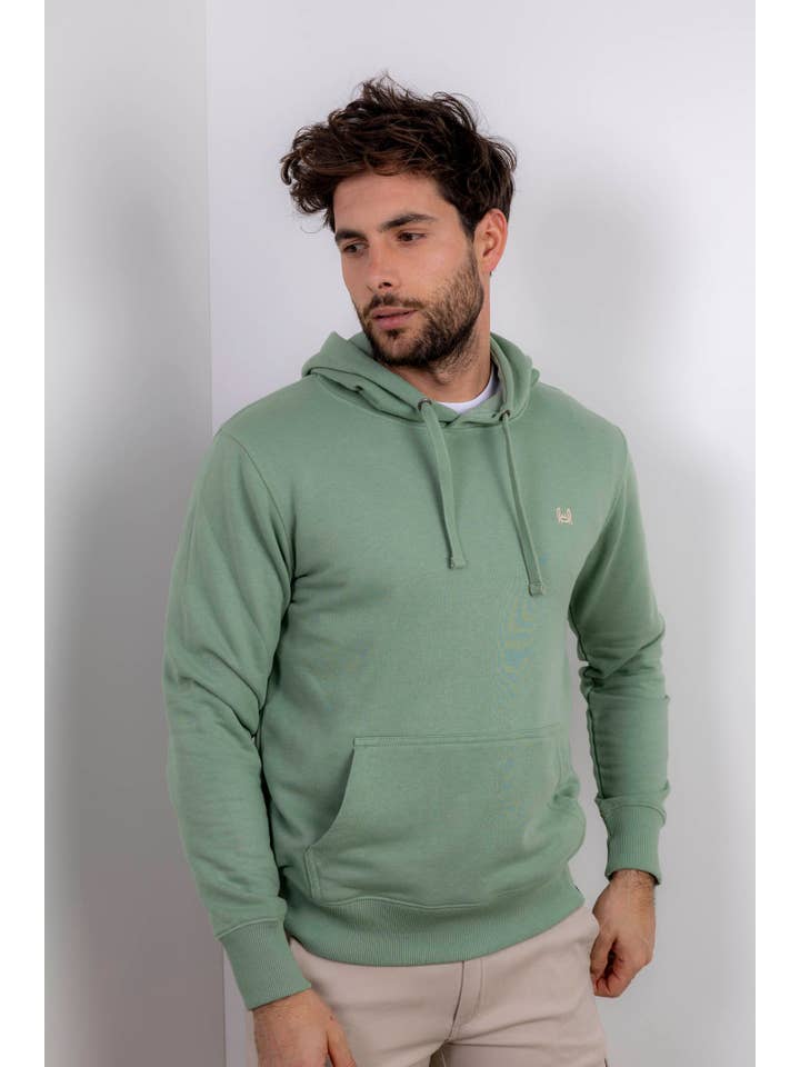 Custi Mikelo: Men's Clothing & Christmas Gifts - Wholesale Hoodie - Men's - Green Hooded Sweatshirt | Nantes2