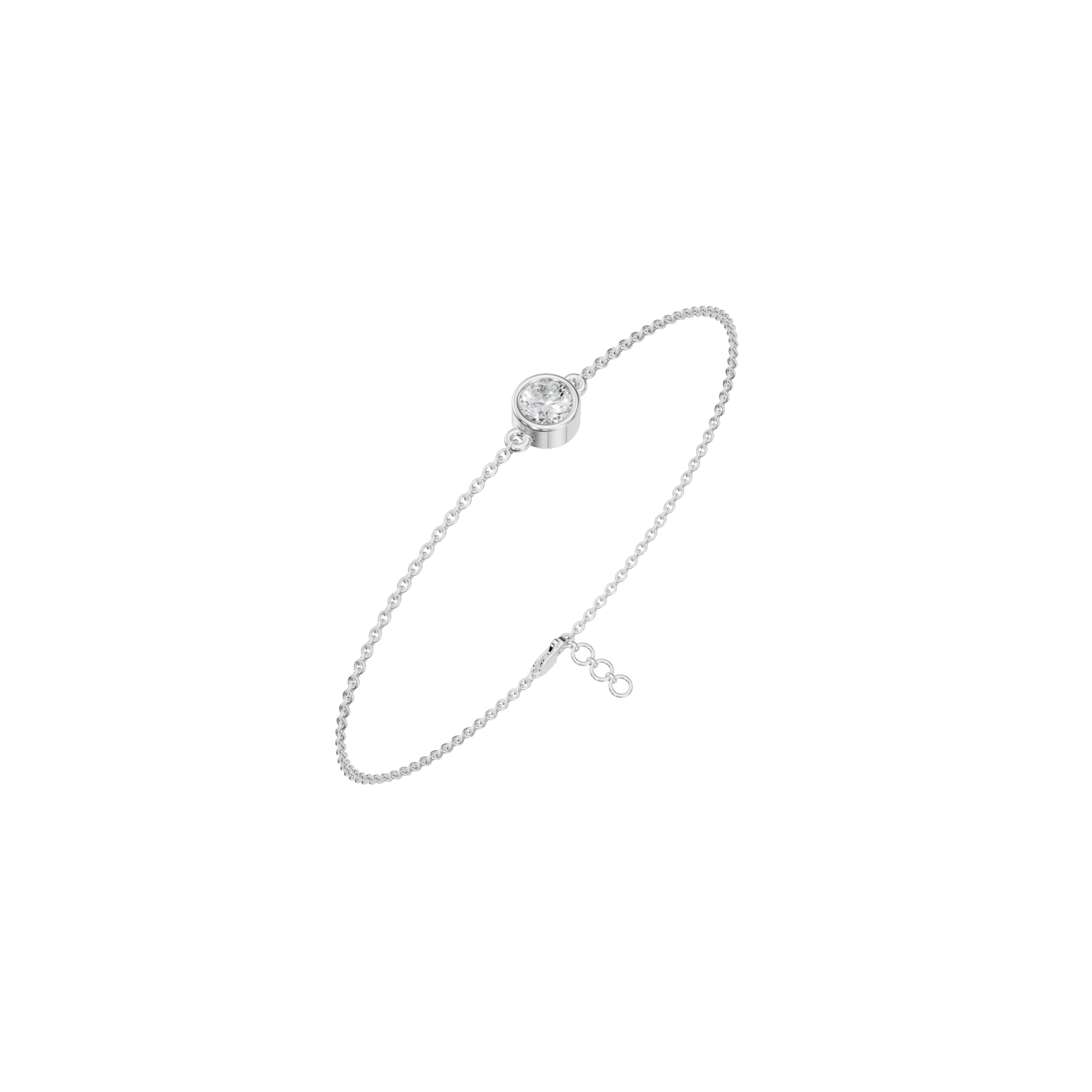 PureYou Jewelry - Wholesale Link & Chain Bracelet - 14K Gold Diamond Solitaire Bracelet, Diamond Bracelet6