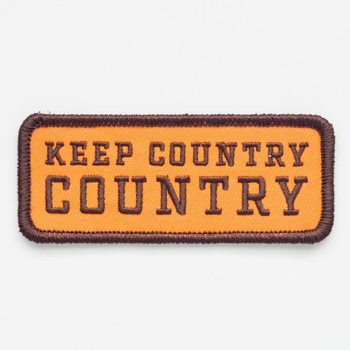 Écusson thermocollant brodé Keep Country, Country pour la vente par Union Made