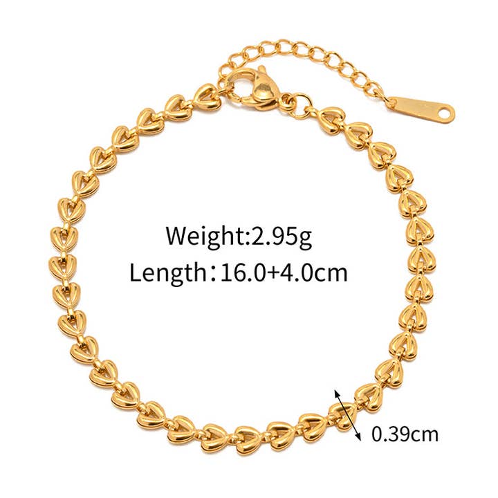 Stainless Steel Bracelets 18k Gold Plated for wholesale by Gooddiy