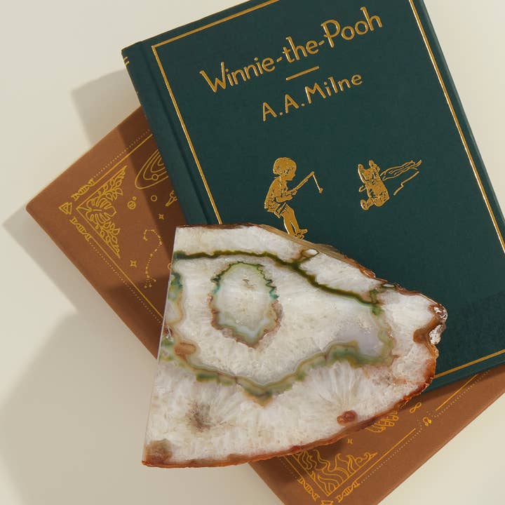 GeoCentral - Wholesale Bookend - Green Agate Bookends - Crafted in Brazil7