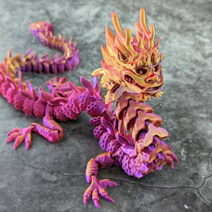 Cloud Nine 3d Studio - Wholesale Decorative Figurine - Articulated Chinese Dragon, Gift for Dragon Lover4