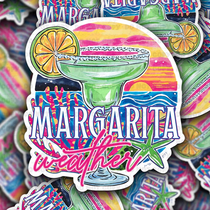 DC 1814 - Adesivo sagomato meteo Margarita per la vendita all'ingrosso da parte di It's Transfer Time
