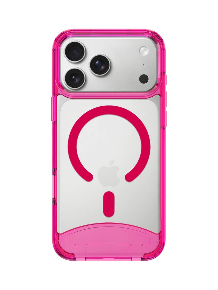 Klares Neon-Pink iPhone Case - MagSafe für den Großhandel von THE CÆP