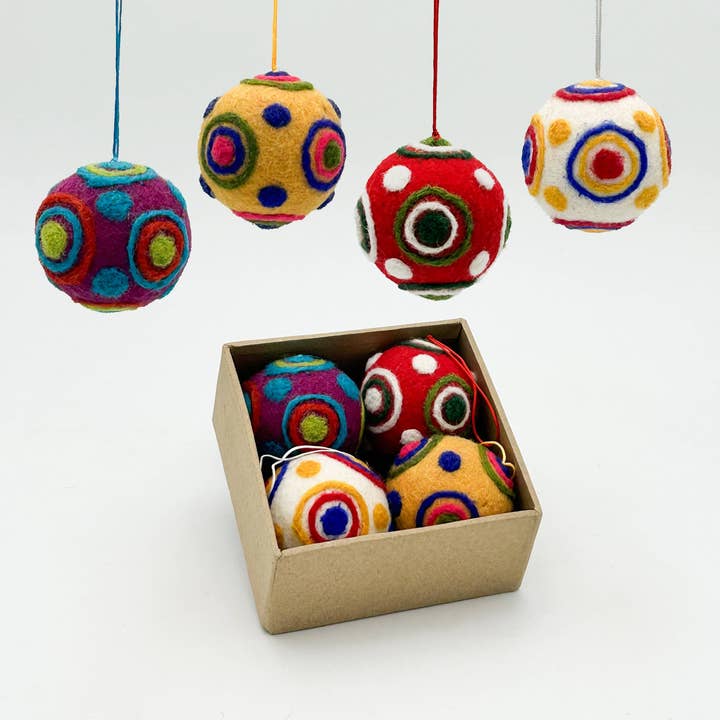 Kalid Christmas - Wholesale Ornament Set - Colour Ball, Model Nº 5 (4 Colours) - FE430