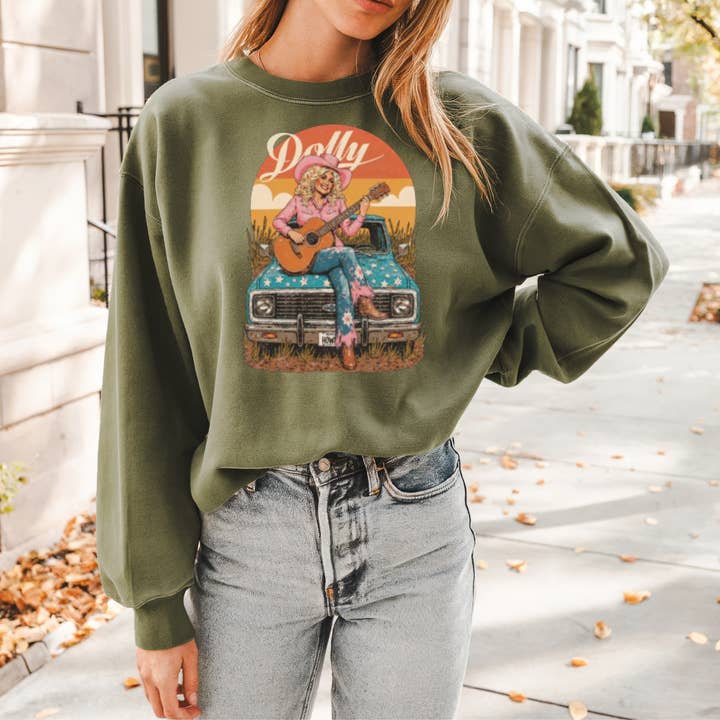 Dolly Graphic Sweater or Shirt for wholesale by Sam & Seb Co.