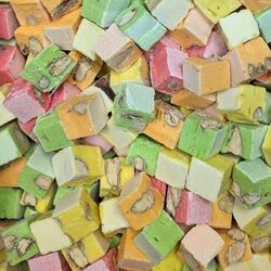 LS GROUP - Wholesale Nougat - Colorful soft nougats – Bulk cubes (2 kg box)0