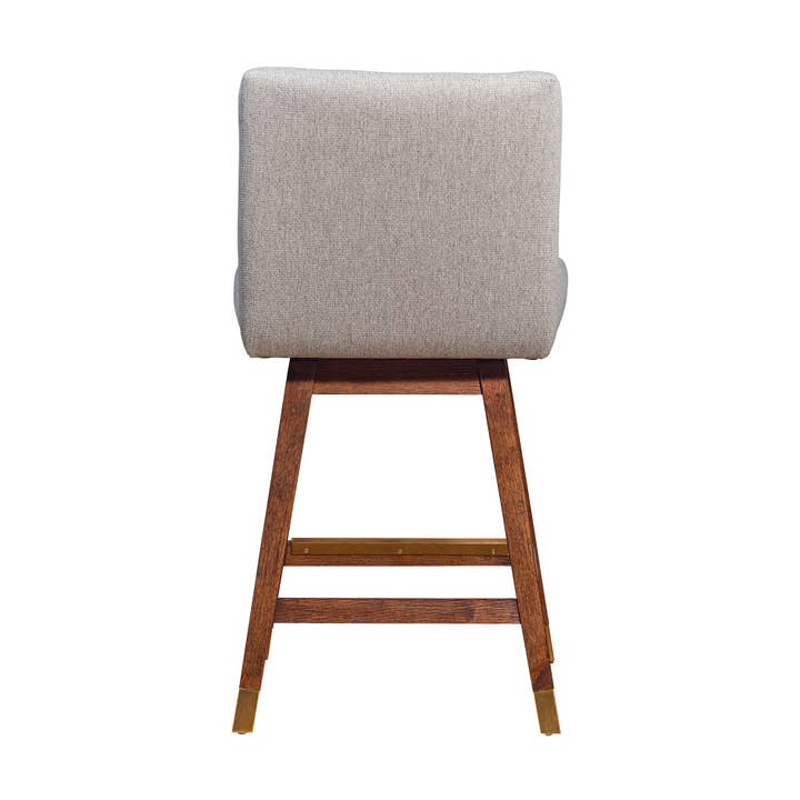 Armen Living - Wholesale Stool - Isabella Modern Upholstered Wood Swivel Barstool29