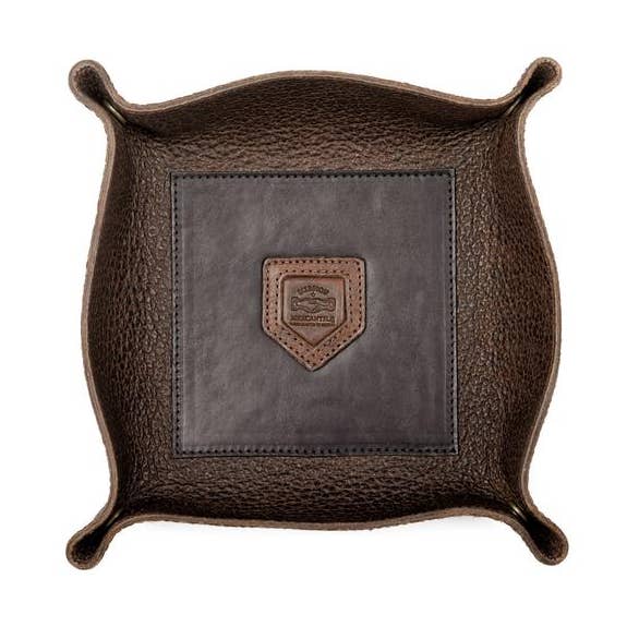 Theodore - Cestino da scrivania in pelle per la vendita all'ingrosso da parte di Mission Mercantile Leather Goods