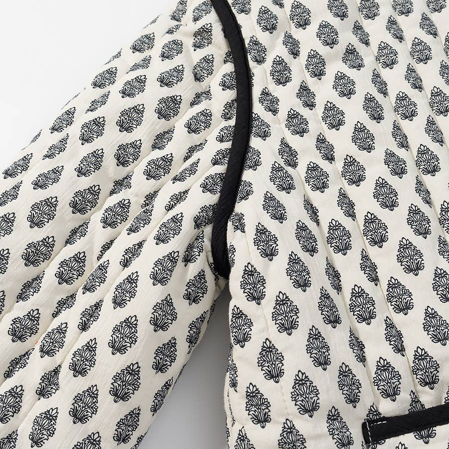 BLACKWHITE Printed round-neck quilted cotton-padded jacket for wholesale on Faire3