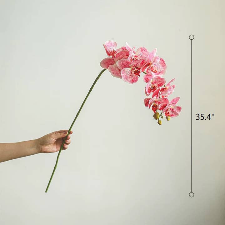Rustic Reach - Wholesale Artificial Flowers - Real Touch Orchid Stem in Various Colors 35" Tall2