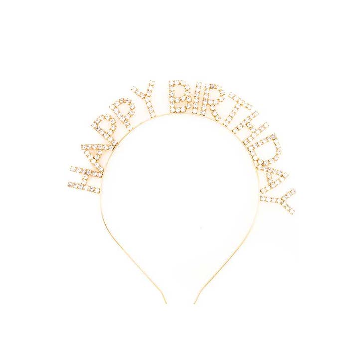 anbfashion - Wholesale Haarband - Dames - STRASS PAVE HAPPY BIRTHDAY HOOFDBAND 65