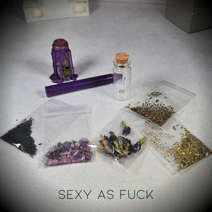 THUG MERMAIDD – Großhandel Meditationszubehör – ATTRACTION MANIFESTATION KIT - Lustzauber Flasche, Passionszauber Glas, Anziehungszauber, Manifest-Liebe, Liebeszauber1