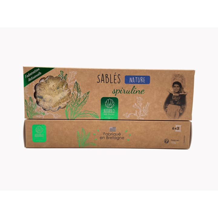 120g cardboard case - Natural spirulina for wholesale by ATELIER D