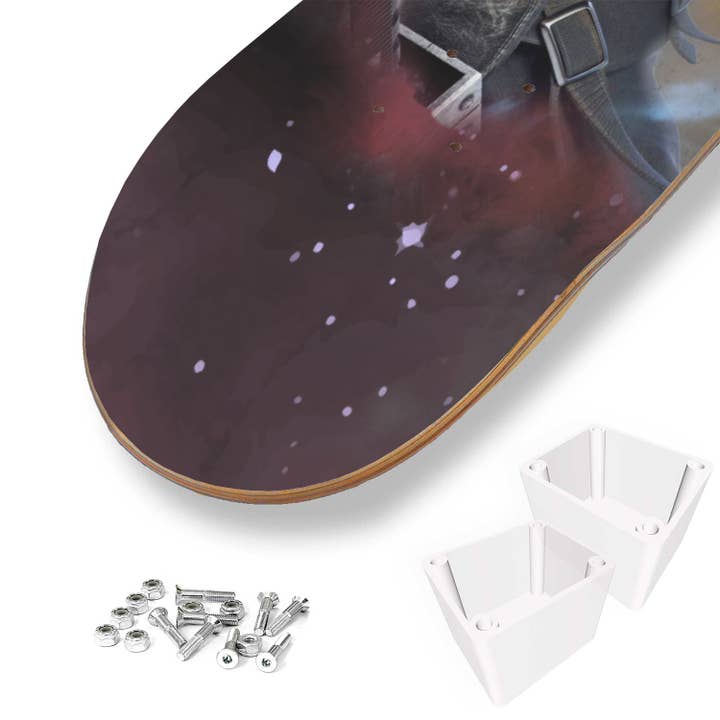 SkateboardArtsy - Wholesale Skateboard - Final Fantasy 7 - Cloud Strife Painting, Skateboard Wall Art